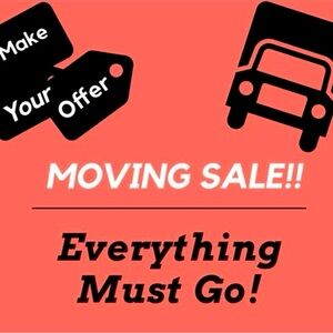 Moving Sale Announcement